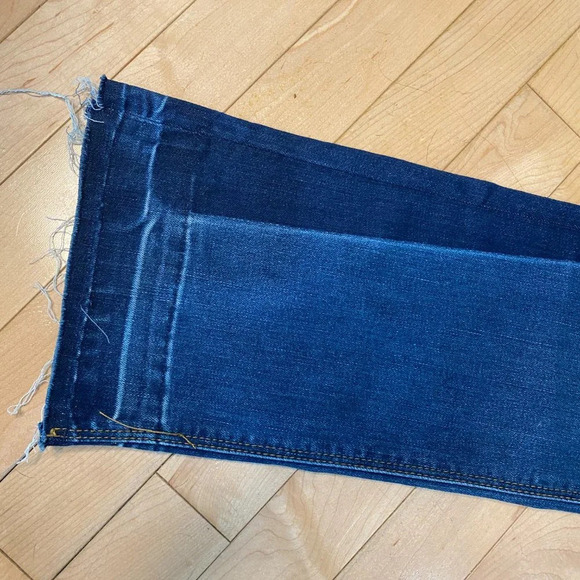 UNPUBLISHED Boutique brand Contrast Flare Wide Leg Denim Jeans - size 26 - Picture 9 of 9